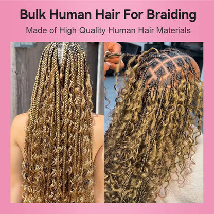 #27 Deep Wave Bulk Human Hair For Braiding CVOHAIR