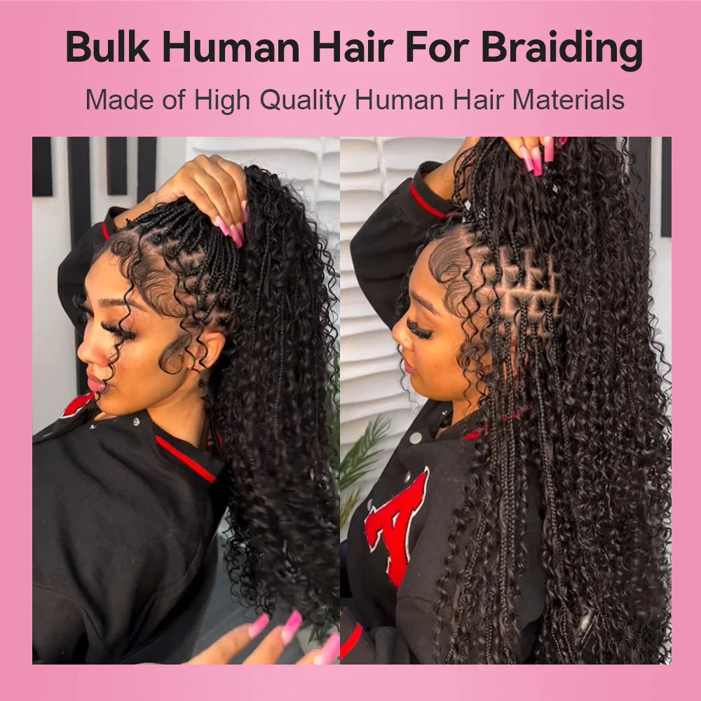 Best Human Hair For Boho Braids Deep Curly CVOHAIR