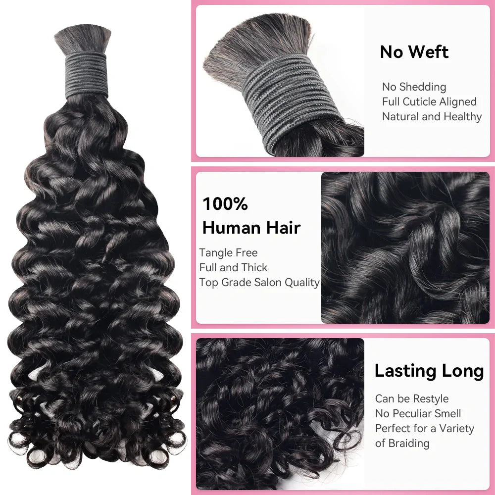 Best Human Hair For Boho Braids Deep Curly CVOHAIR