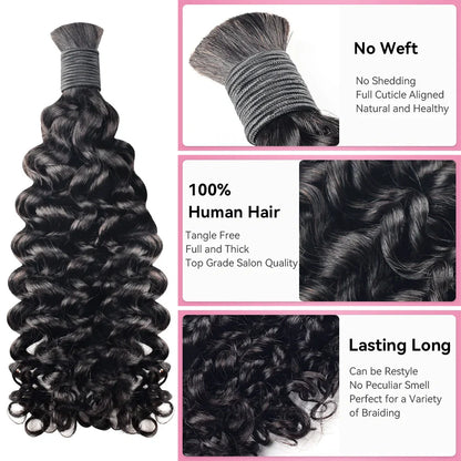 Best Human Hair For Boho Braids Deep Curly CVOHAIR