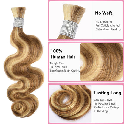 #27/30/613 100% Human Hair Braid Body Wave Styles CVOHAIR