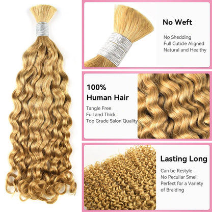 #27 Hot Braids Bulk Human Hair Italian Curly CVOHAIR