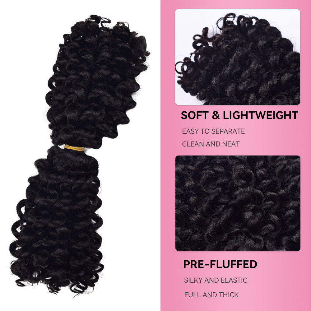 #1B SDD Boho Braids Human Hair CVOHAIR