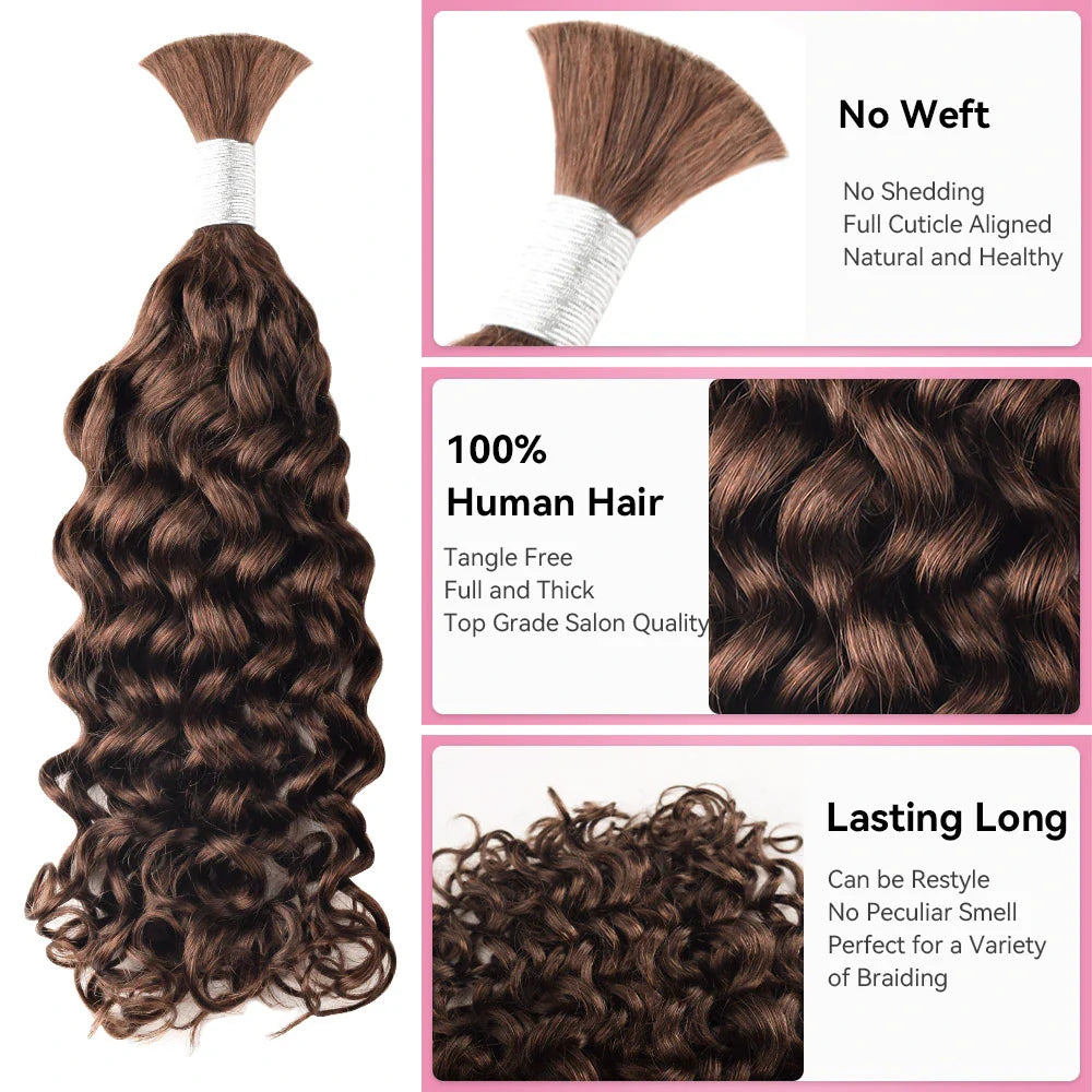 #4 Hot Braids Bulk Human Hair CVOHAIR