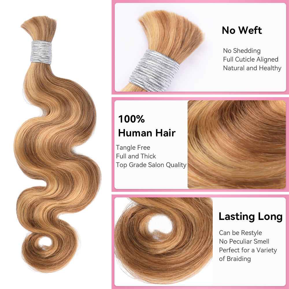 #27/30 100% Human Hair Braid Body Wave Styles CVOHAIR