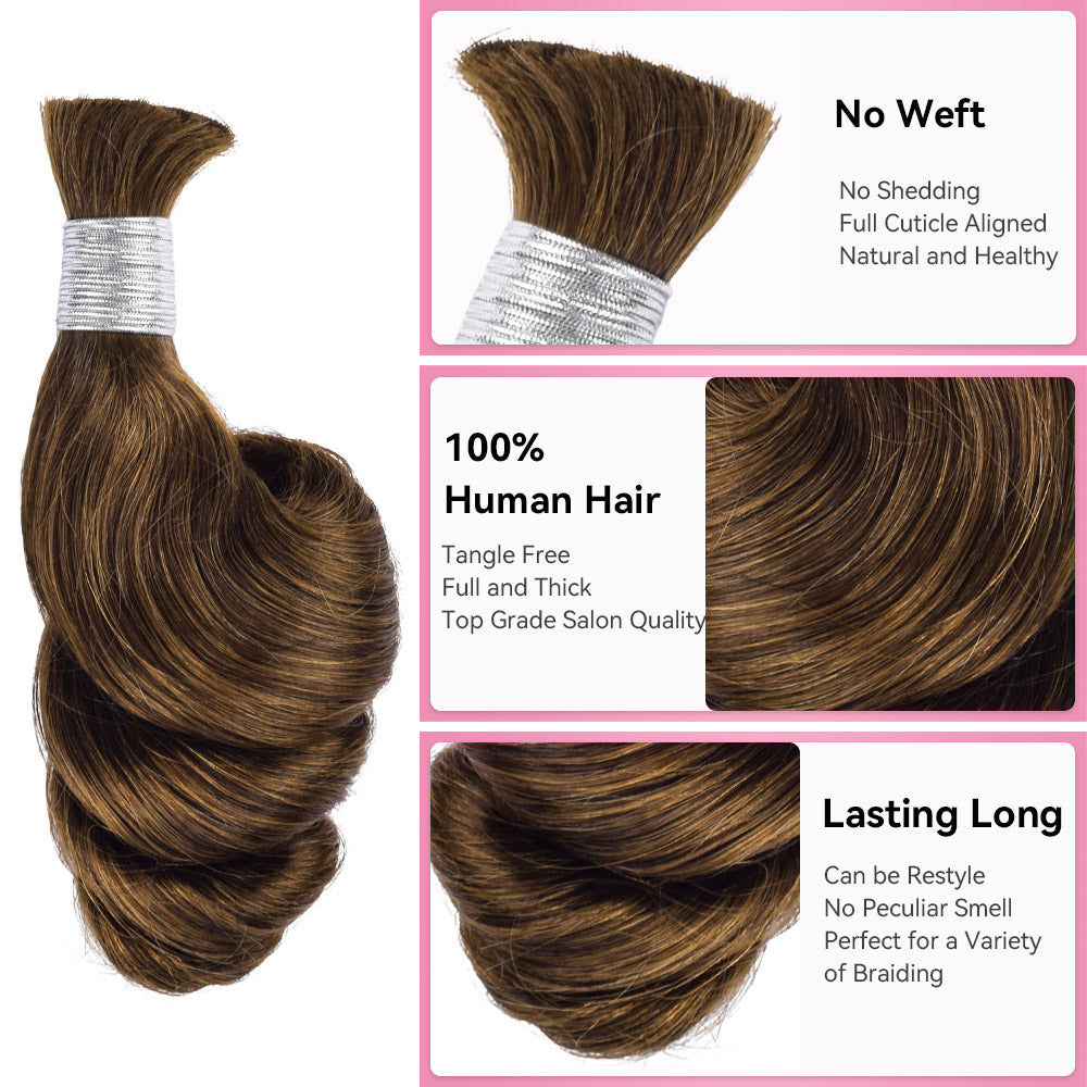 #4 Boho Braids Loose Wave 100% Human Hair CVOHAIR