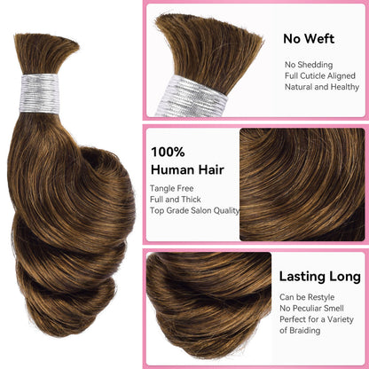 #4 Boho Braids Loose Wave 100% Human Hair CVOHAIR