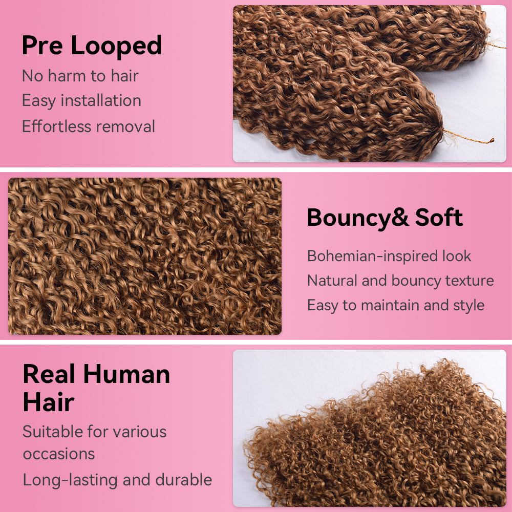 #30 Pixie Curly 100% Human Hair Hair Extensions CVOHAIR