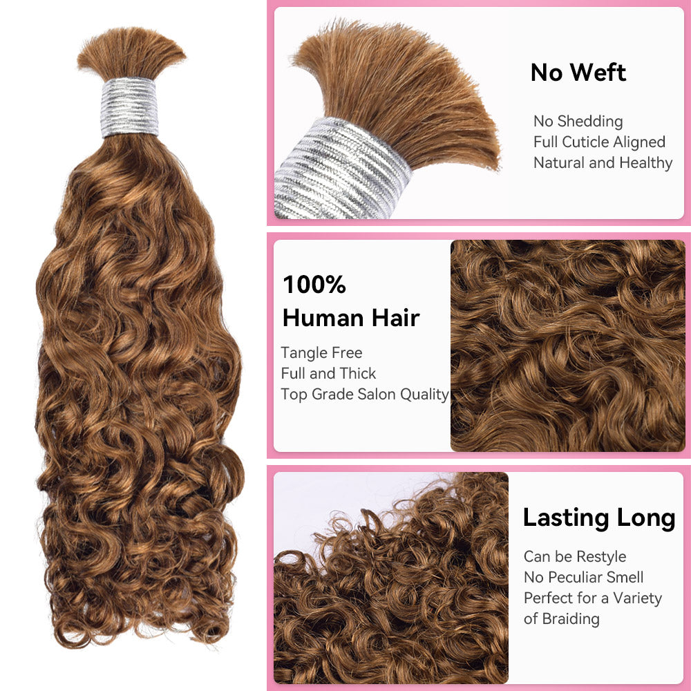 #30 Burmese Curly Best Human Hair For Boho Braids CVOHAIR