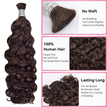 #2 Water Wave Bulk Human Hair For Boho Braids CVOHAIR