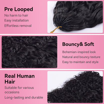 Water Wave Crochet Human Hair Extensions CVOHAIR