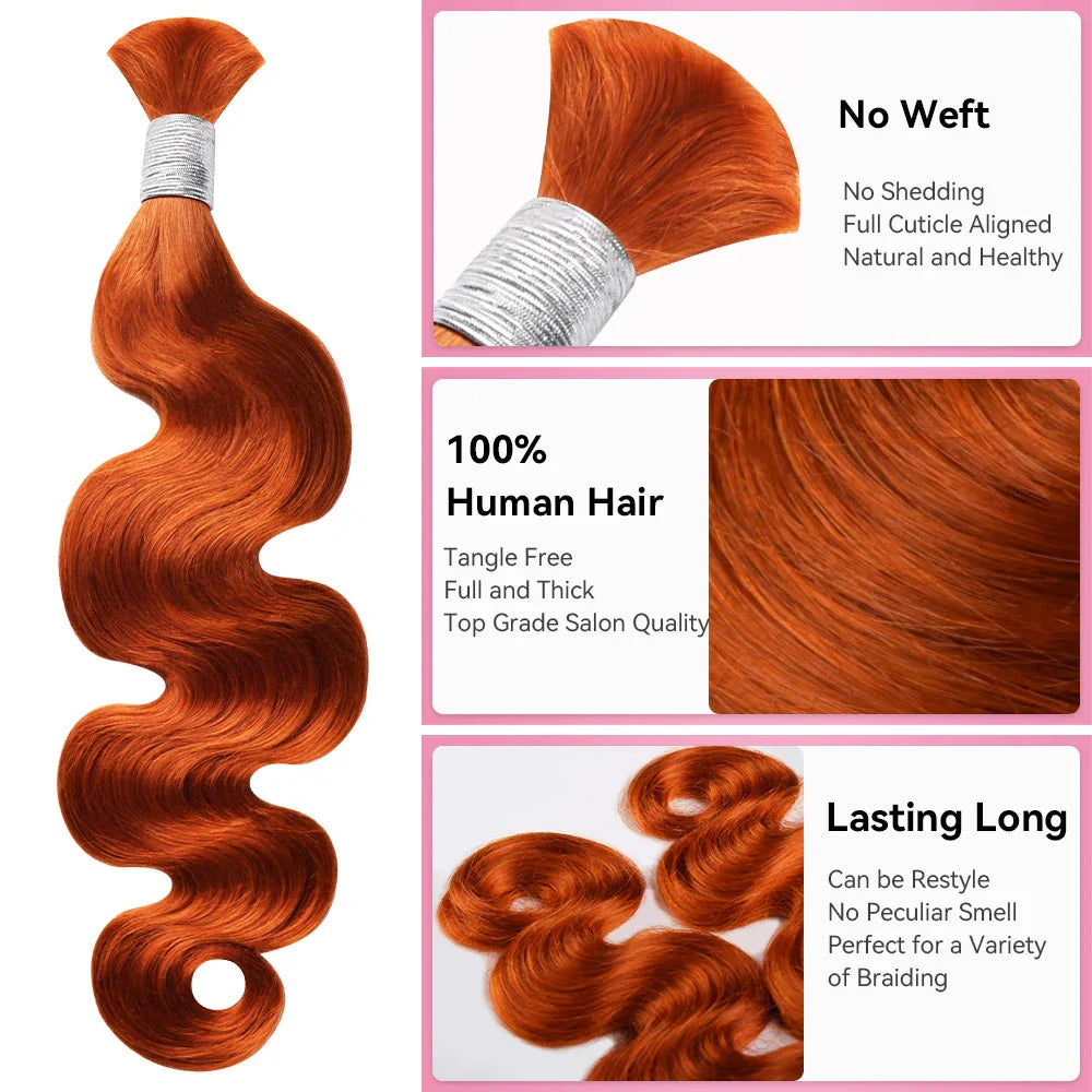 #350 100% Human Hair Braid Body Wave Styles CVOHAIR
