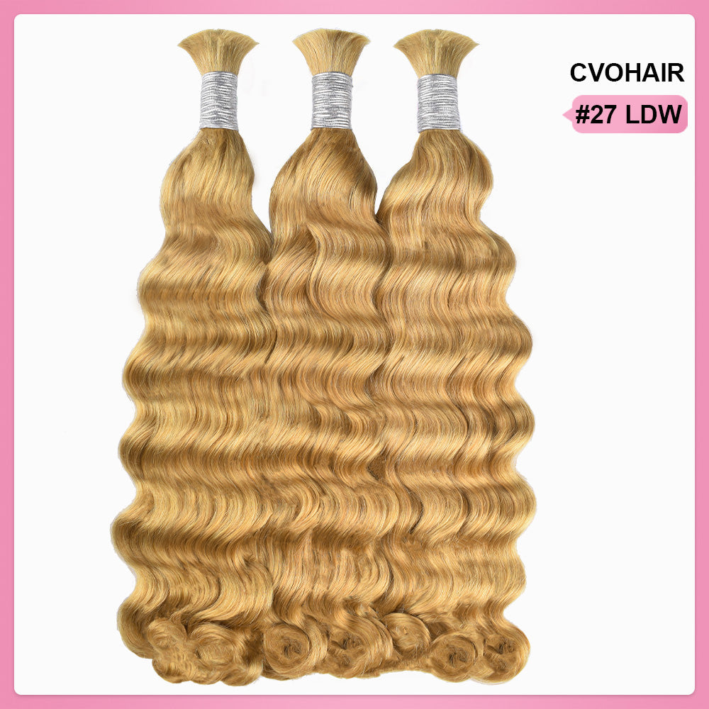 #27 Loose Deep Wave Best Human Hair For Boho Braids CVOHAIR