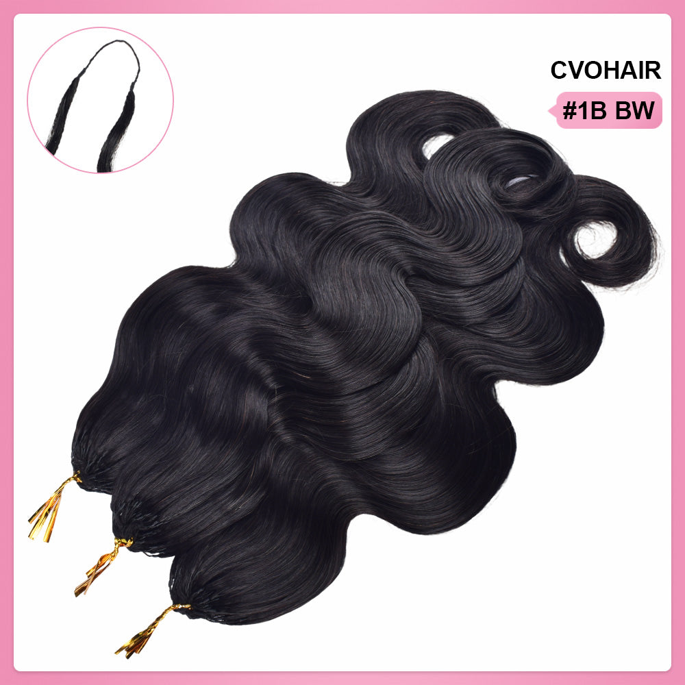Body Wave Crochet Hair Natural Black Human Hair Extension