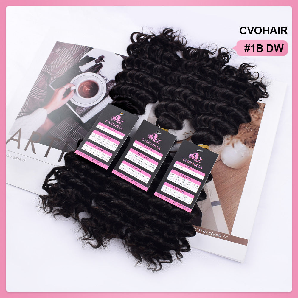 #1B SDD Boho Braids Human Hair CVOHAIR