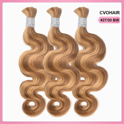 #27/30 100% Human Hair Braid Body Wave Styles CVOHAIR
