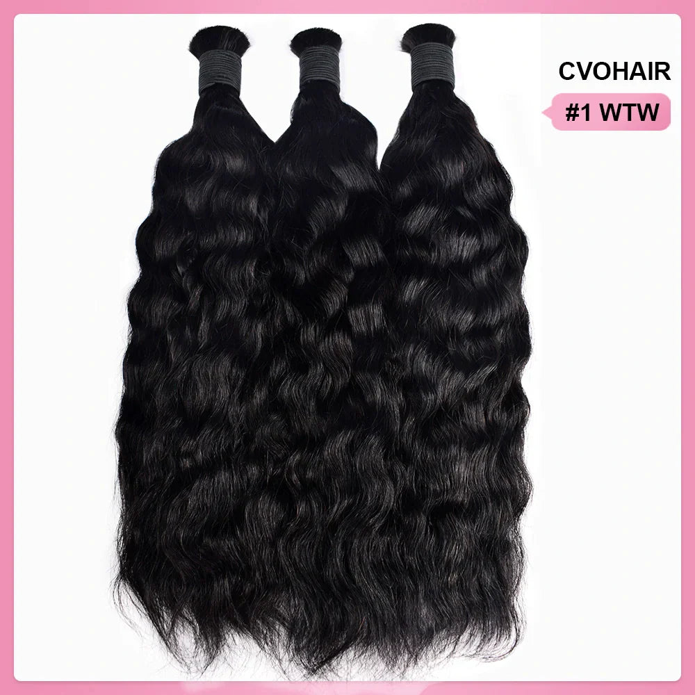 #1 Wet & Wavy Bulk Human Hair For Boho Braids CVOHAIR