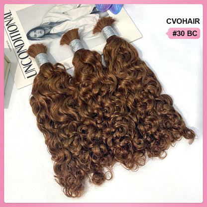 #30 Burmese Curly Best Human Hair For Boho Braids CVOHAIR