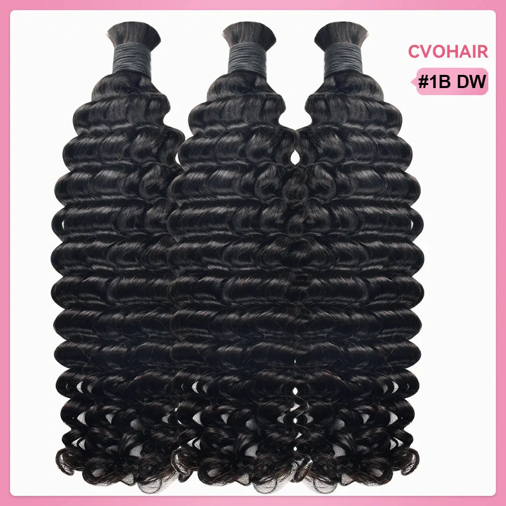 Deep Wave Best Human Hair For Braiding CVOHAIR