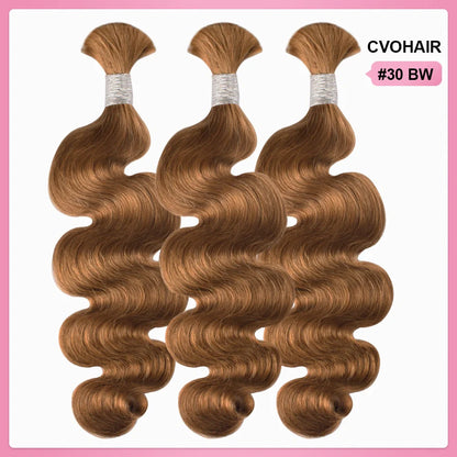 #30 100% Human Hair Braid Body Wave Styles CVOHAIR
