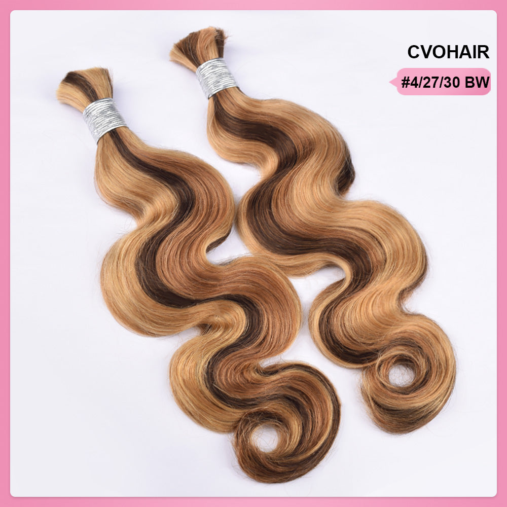 #4/27/30 100% Human Hair Braid Body Wave Styles CVOHAIR