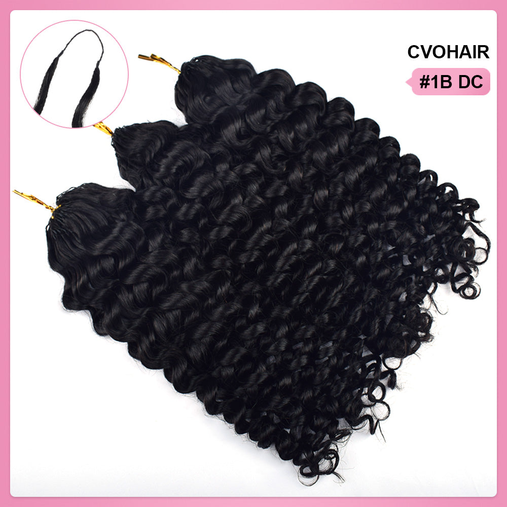 Deep Curly Crochet Human Hair Extensions CVOHAIR