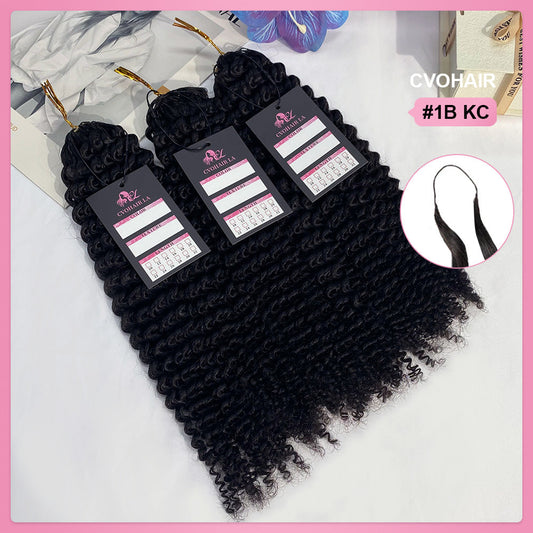 Crochet Human Hair Kinky Curly Hair Extensions CVOHAIR
