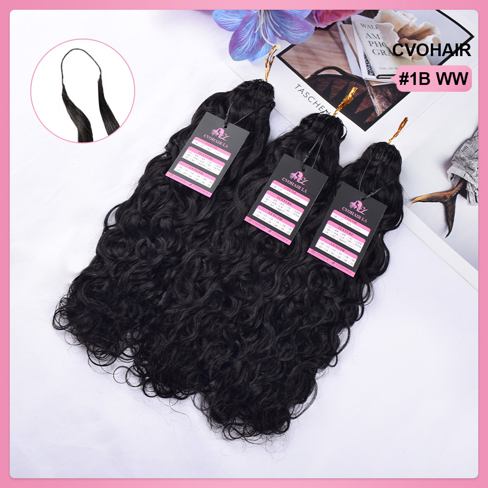 Water Wave Crochet Human Hair Extensions CVOHAIR
