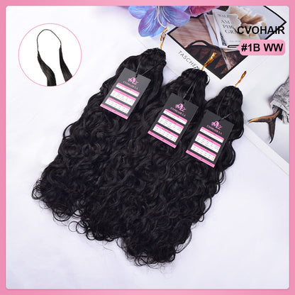 Water Wave Crochet Human Hair Extensions CVOHAIR
