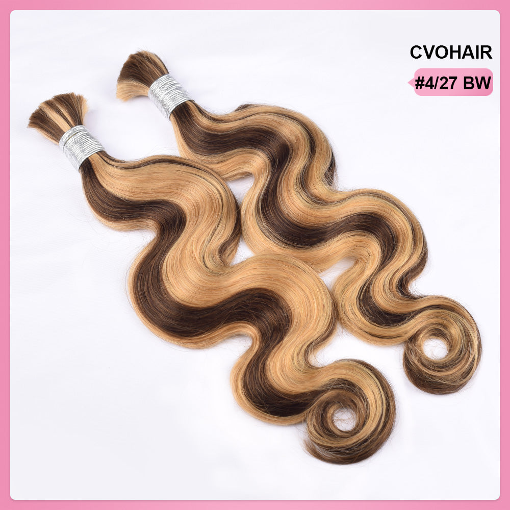 #4/27 100% Human Hair Braid Body Wave Styles CVOHAIR
