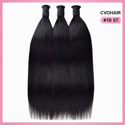 100% Human Hair Braid Styles Straight CVOHAIR