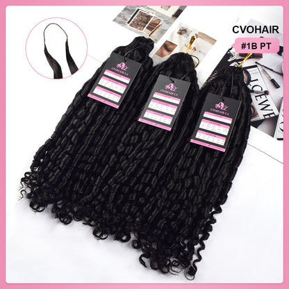 Pissy two Crochet 100% Human Hair Hair Extensions CVOHAIR