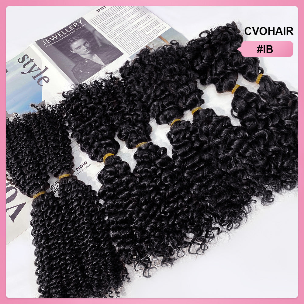#1B SDD Boho Braids Human Hair CVOHAIR