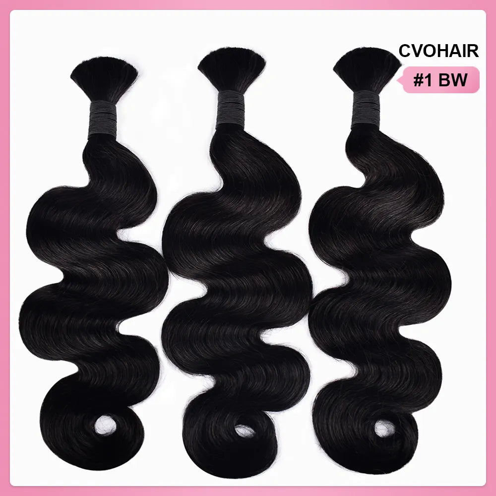 #1 100% Human Hair Braid Body Wave Styles CVOHAIR