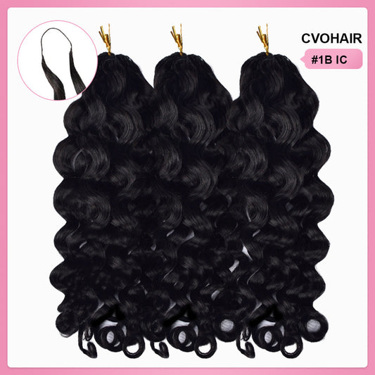 Italian Curly Crochet Human Hair Extensions CVOHAIR