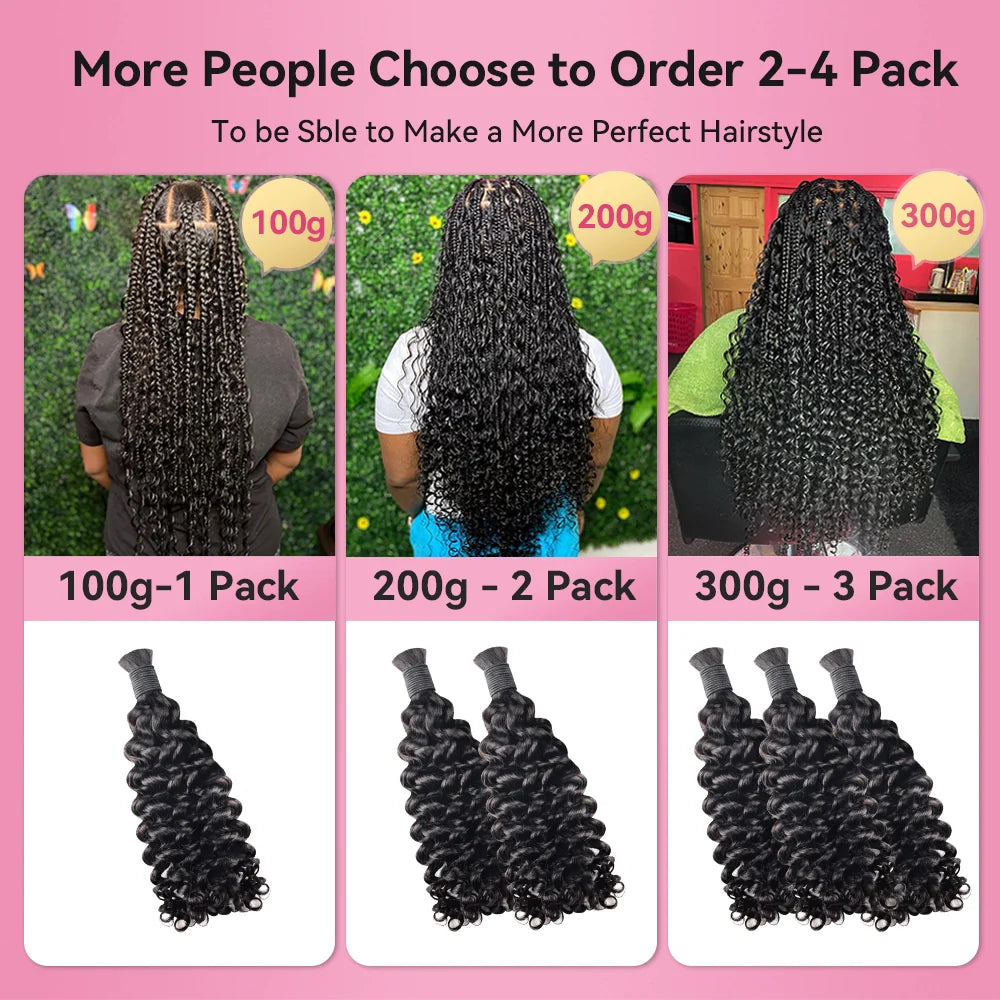 Best Human Hair For Boho Braids Deep Curly CVOHAIR