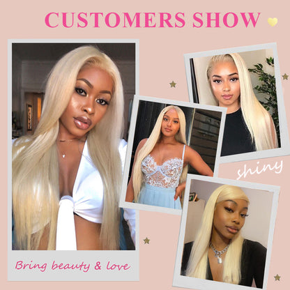 Straight #613 HD Lace Closure Human Hair Cvohair