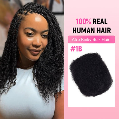 Afro Kinky  Bulk Human Hair CVOHAIR