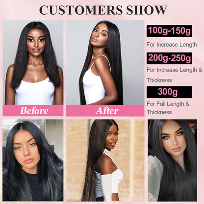 #1B Straight Tape in Hair Extensions Free Shipping Human Hair 20pcs 50g/pack Seamless Skin Weft Hair CVOHAIR