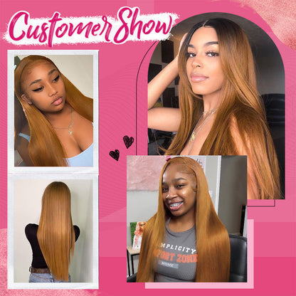 #8 Straight HD Lace Front Wigs Human Hair 200% Density Transparent Lace Frontal Wigs Pre Plucked With Baby Hair CVOHAIR