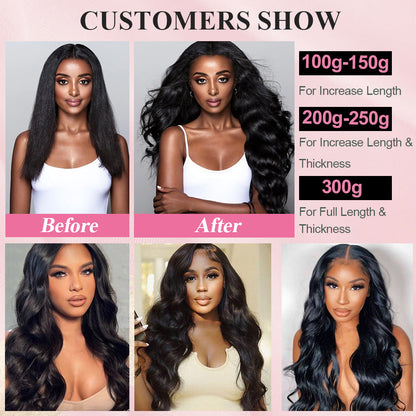 #1B Body Wave Tape in Hair Extensions Free Shipping Human Hair 20pcs 50g/pack Seamless Skin Weft Hair CVOHAIR