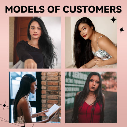 #1B 7Pcs Straight Free Shipping Small PU Seamless Clip ins Hair Extensions Real Human Hair 120G CVOHAIR