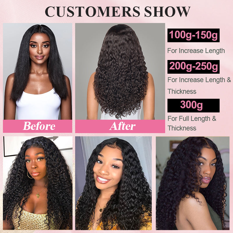 #1B Deep Curly Tape in Free Shipping Hair Extensions Human Hair 20pcs 50g/pack Seamless Skin Weft Hair CVOHAIR