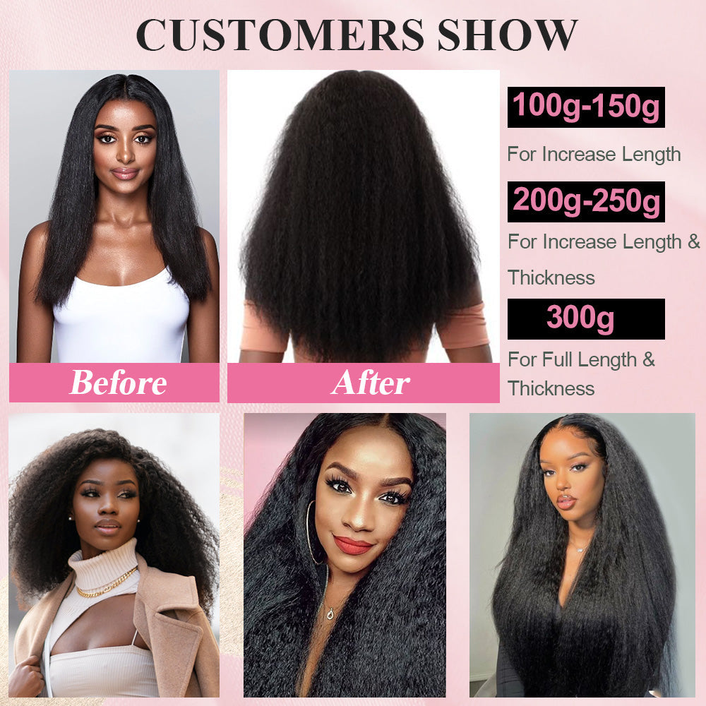 #1B Kinky Straight Tape in Hair Extensions Free Shipping Human Hair 20pcs 50g/pack Seamless Skin Weft Hair CVOHAIR