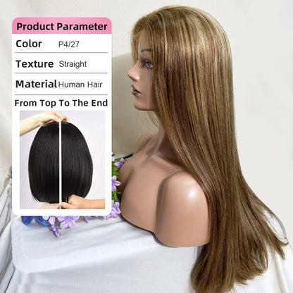 #4/27 Super Double Drawn 13*4 HD Lace Frontal Luxury Wig With Baby Hair CVOHAIR