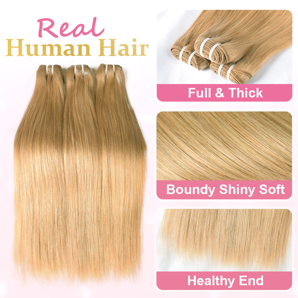 #27 Straight 10A Bundles Virgin Hair 100% Unprocessed Weave Human Hair Double Weft CVOHAIR