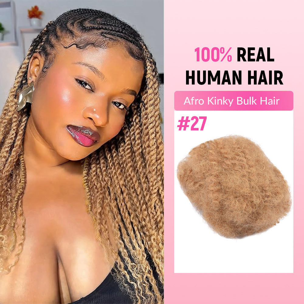 Afro Kinky  Bulk Human Hair CVOHAIR