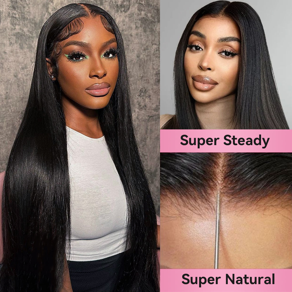 13*4 Super Natural Hairline Frontal Wigs 300% Density HD Lace Luxury Wig With Baby Hair CVOHAIR