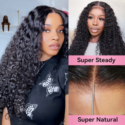 Burmese Curly HD Lace 180% Density 13*4 Full Frontal Wig  Pre Plucked 100% Human Hair CVOHAIR