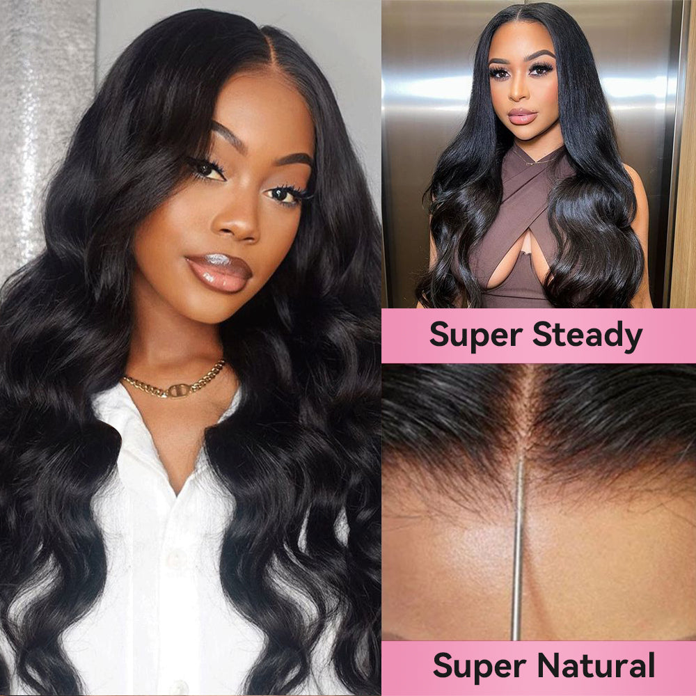 Kinky Curly Transparent Lace Frontal Wigs Human Hair 180% Density Pre Plucked With Baby Hair CVOHAIR